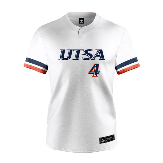 UTSA - NCAA Softball : Lindsey Davis - Baseball Jersey White