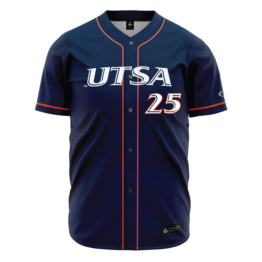 UTSA - NCAA Baseball : Braden Davis - Baseball Jersey Navy