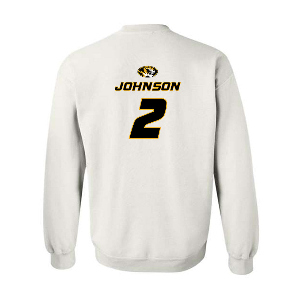 Missouri - NCAA Football : Marquis Johnson - Crewneck Sweatshirt Replica Shersey