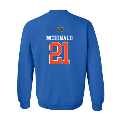 Florida - NCAA Baseball : Caden McDonald - Crewneck Sweatshirt Classic Shersey