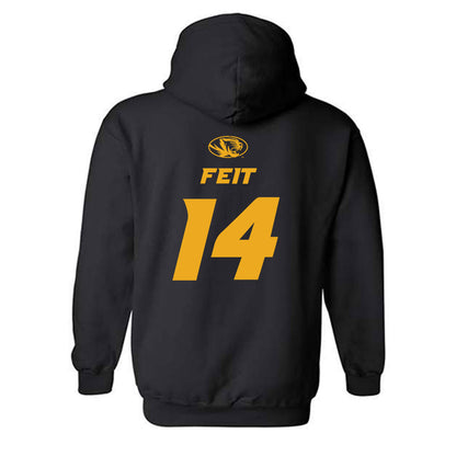 Missouri - NCAA Women's Basketball : Abby Feit - Hooded Sweatshirt Sports Shersey