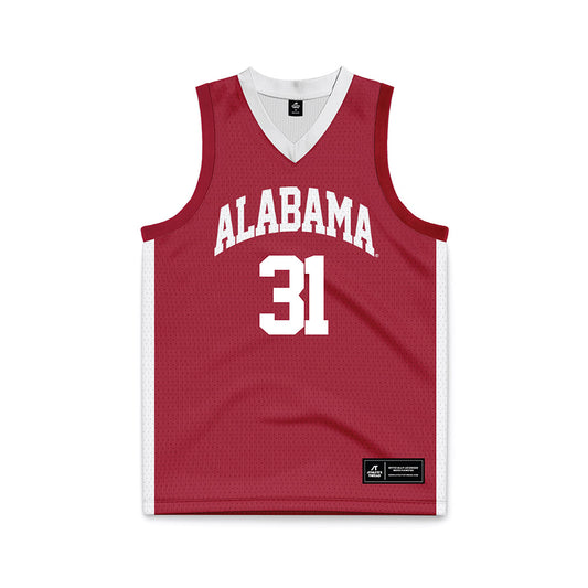 Alabama - NCAA Men's Basketball : Max Scharnowski Crimson Jersey
