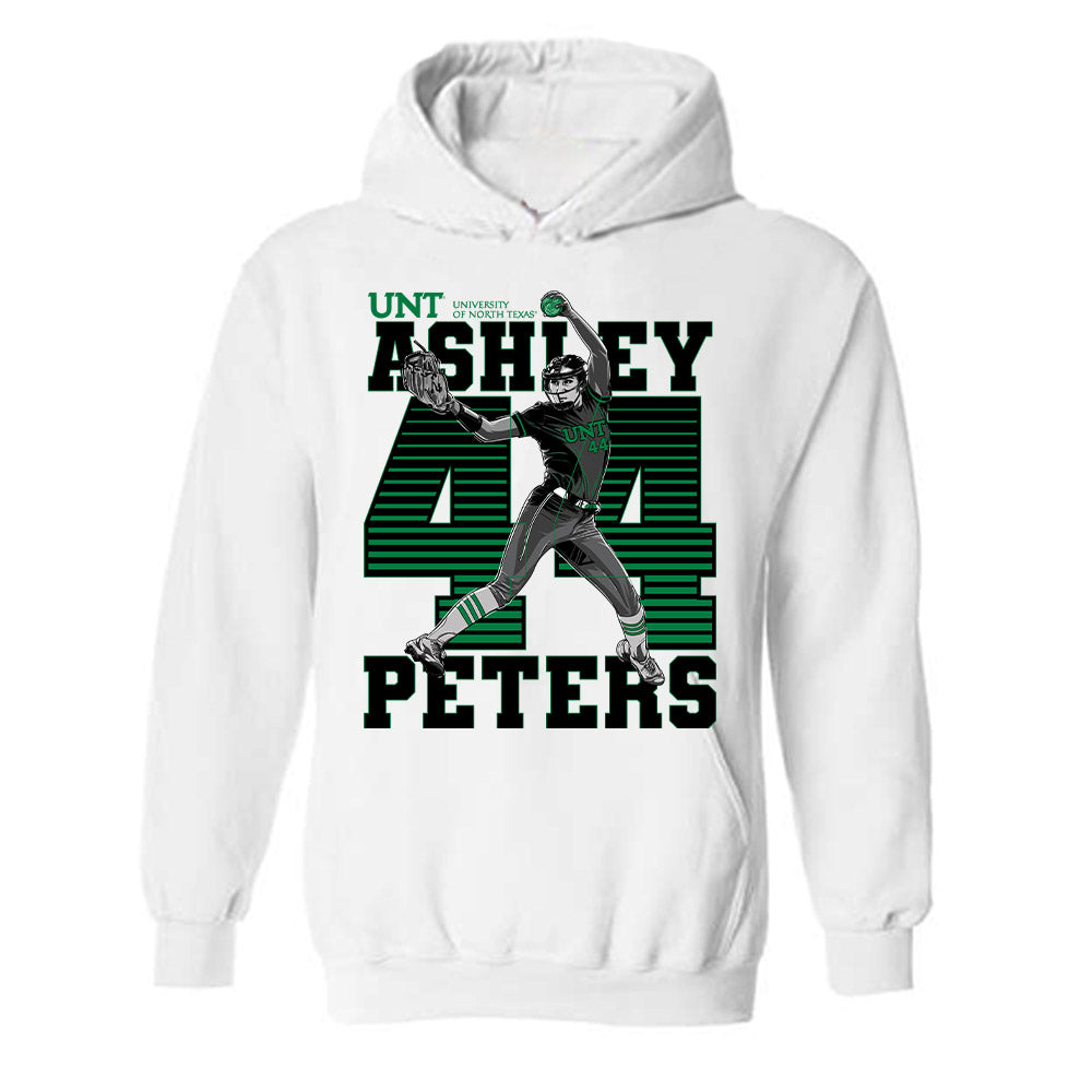 North Texas - NCAA Softball : Ashley Peters Hooded Sweatshirt