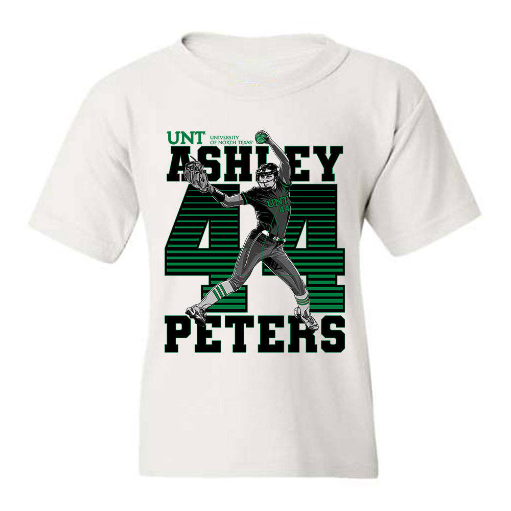 North Texas - NCAA Softball : Ashley Peters Youth T-Shirt