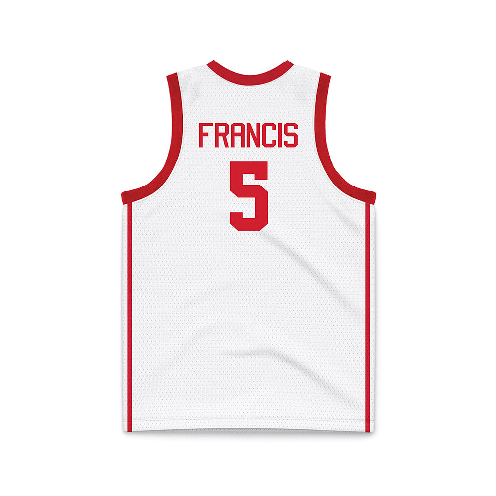 Houston - NCAA Men's Basketball : Ja'Vier Francis - Basketball Jersey White