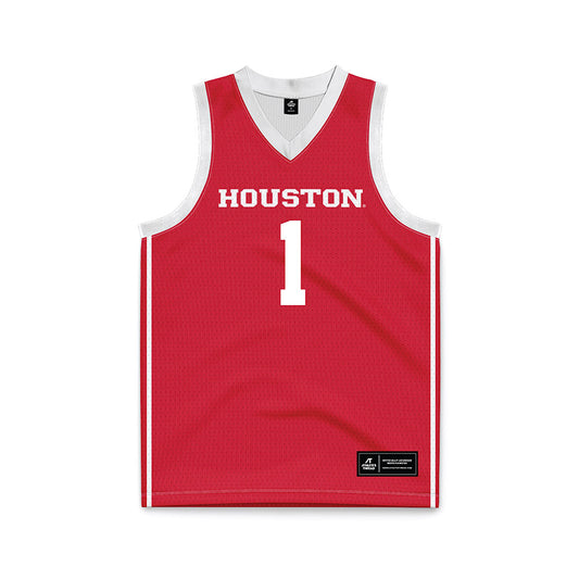 Houston - NCAA Men's Basketball : Jamal Shead - Basketball Jersey Red