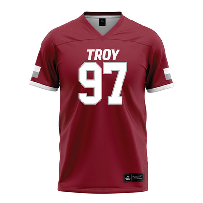 Troy - NCAA Football : Anthony Pierce Jr Cardinal Jersey