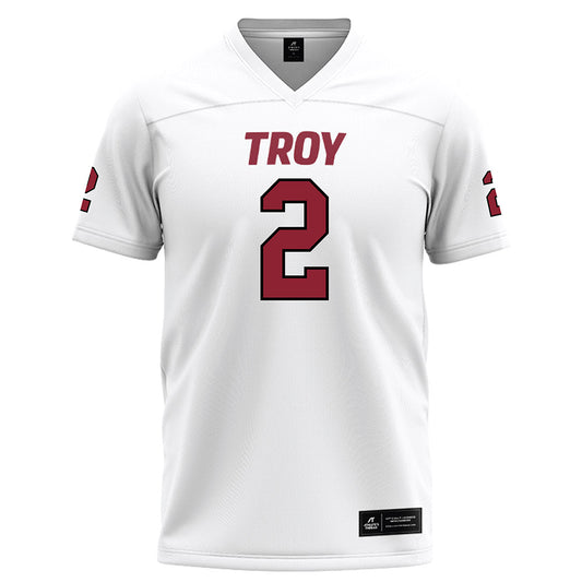 Troy - NCAA Football : Carlton Martial White Jersey