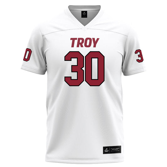 Troy - NCAA Football : Nasir Pogue White Jersey