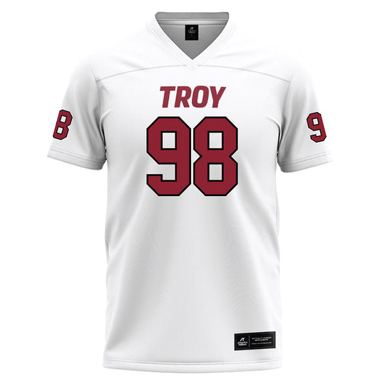 Troy - NCAA Football : Theodore Jackson White Jersey