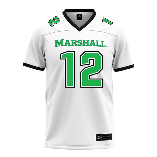 Marshall - NCAA Football : Cole Pennington White Jersey