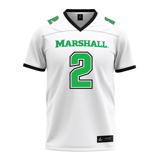 Marshall - NCAA Football : Jayden Harrison White Jersey