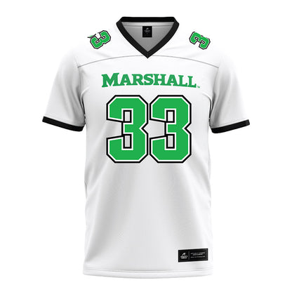 Marshall - NCAA Football : Jayoon Beasley White Jersey