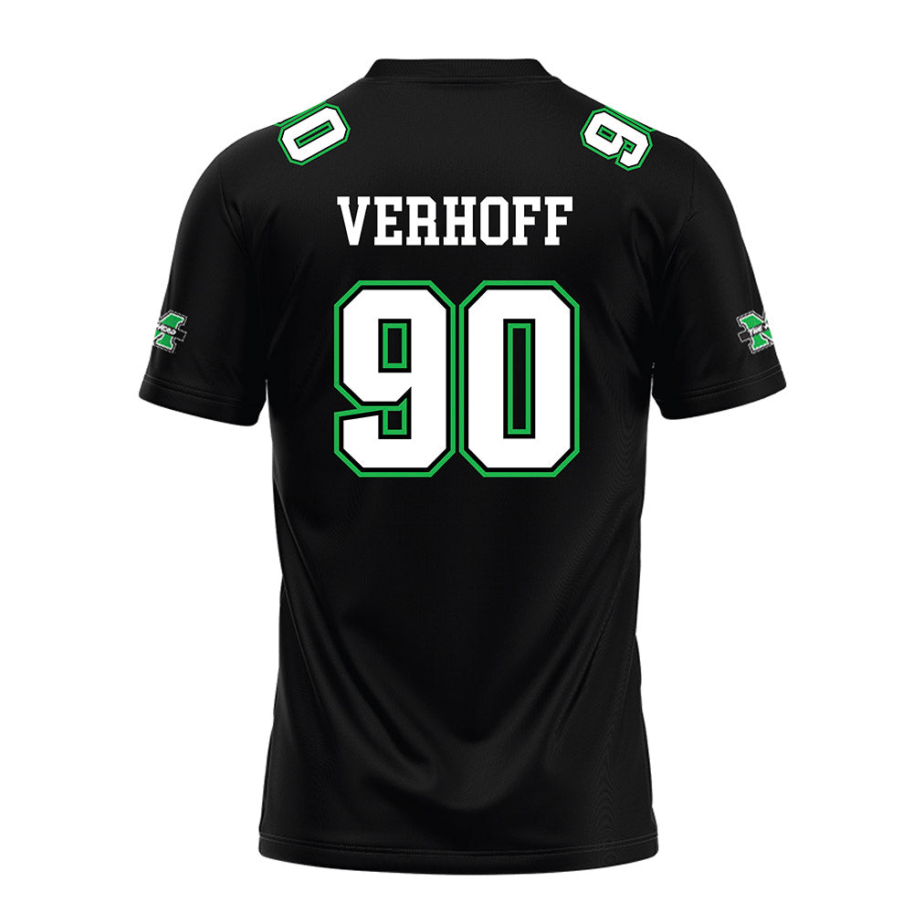 Marshall - NCAA Football : Rece Verhoff Black Jersey