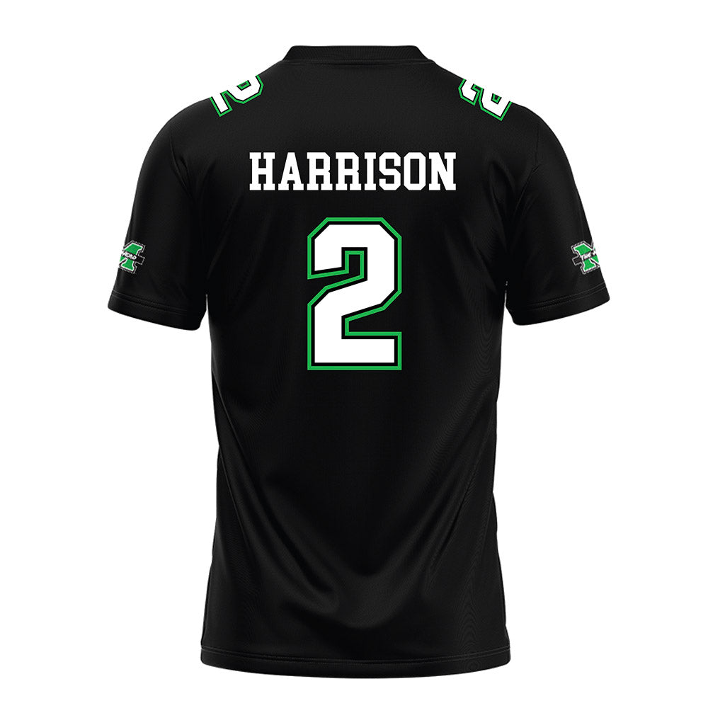 Marshall - NCAA Football : Jayden Harrison Black Jersey