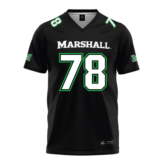 Marshall - NCAA Football : Matthew Yuschak University Black Jersey
