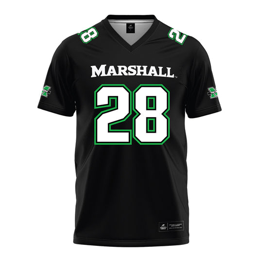 Marshall - NCAA Football : Joshua Valdez-alaniz - Black Jersey