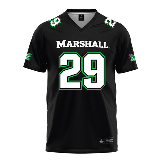 Marshall - NCAA Football : CJ Fazio - Black Jersey