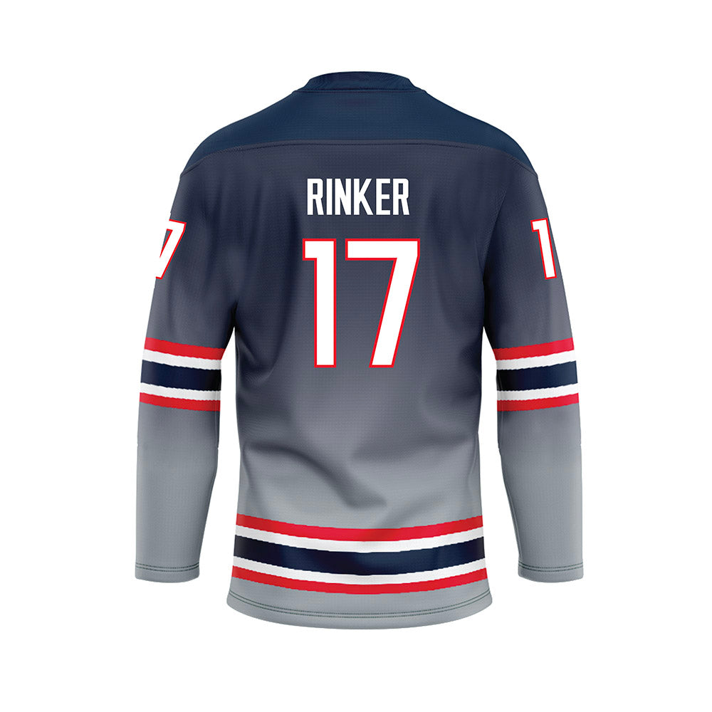UConn - NCAA Women's Ice Hockey : Ava Rinker NCAA Women's Hockey Wolf Grey Jersey
