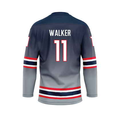 UConn - NCAA Women's Ice Hockey : Christina Walker NCAA Women's Hockey Wolf Grey Jersey