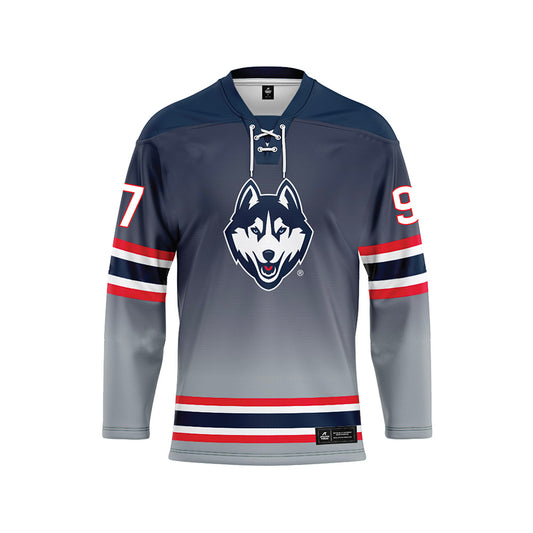 UConn - NCAA Women's Ice Hockey : Riley Grimley NCAA Women's Hockey Wolf Grey Jersey