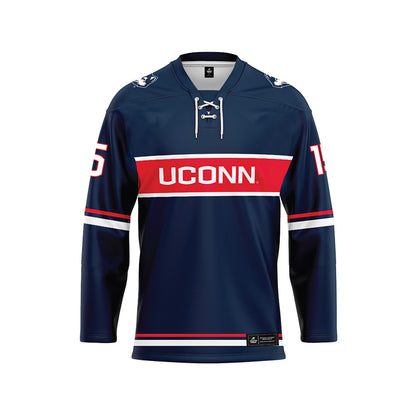UConn - NCAA Women's Ice Hockey : Meghane Duchesne Chalifoux Navy Jersey