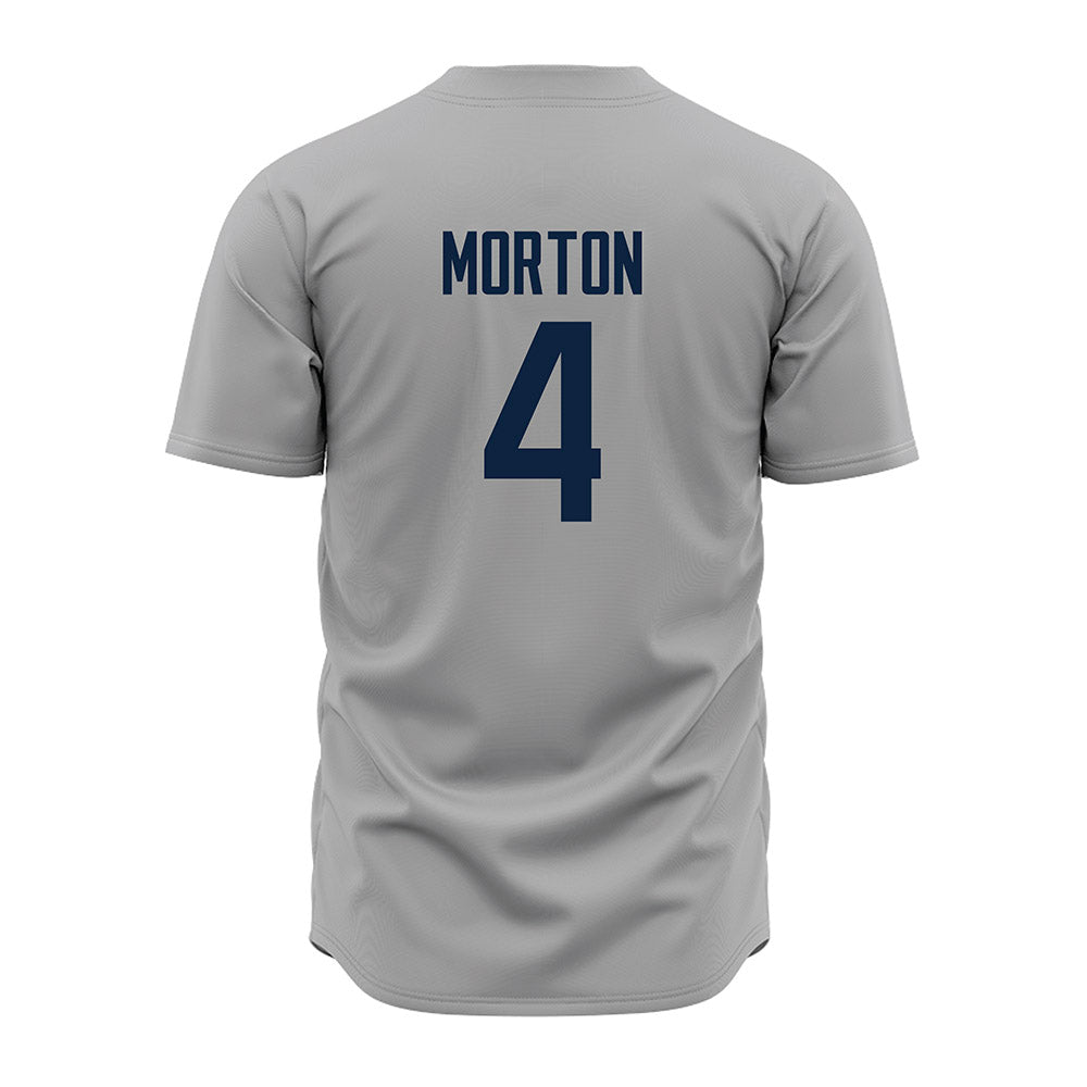 UConn - NCAA Baseball : Korey Morton - Baseball Jersey Gray