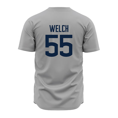 UConn - NCAA Baseball : George Welch - Baseball Jersey Gray