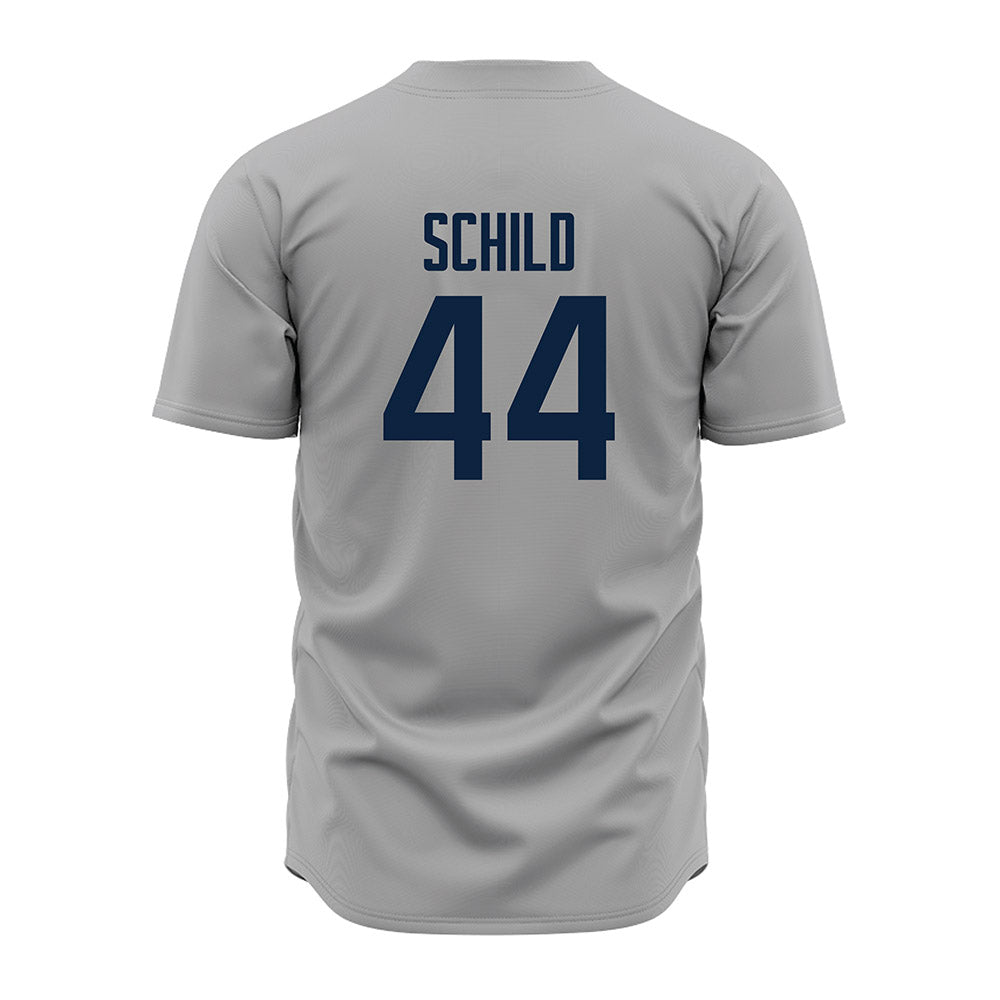UConn - NCAA Baseball : Ben Schild - Baseball Jersey Gray