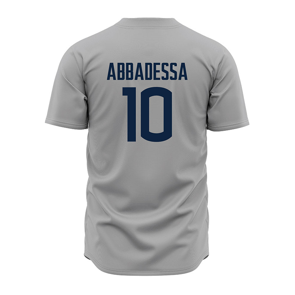 UConn - NCAA Baseball : Jude Abbadessa - Baseball Jersey Gray