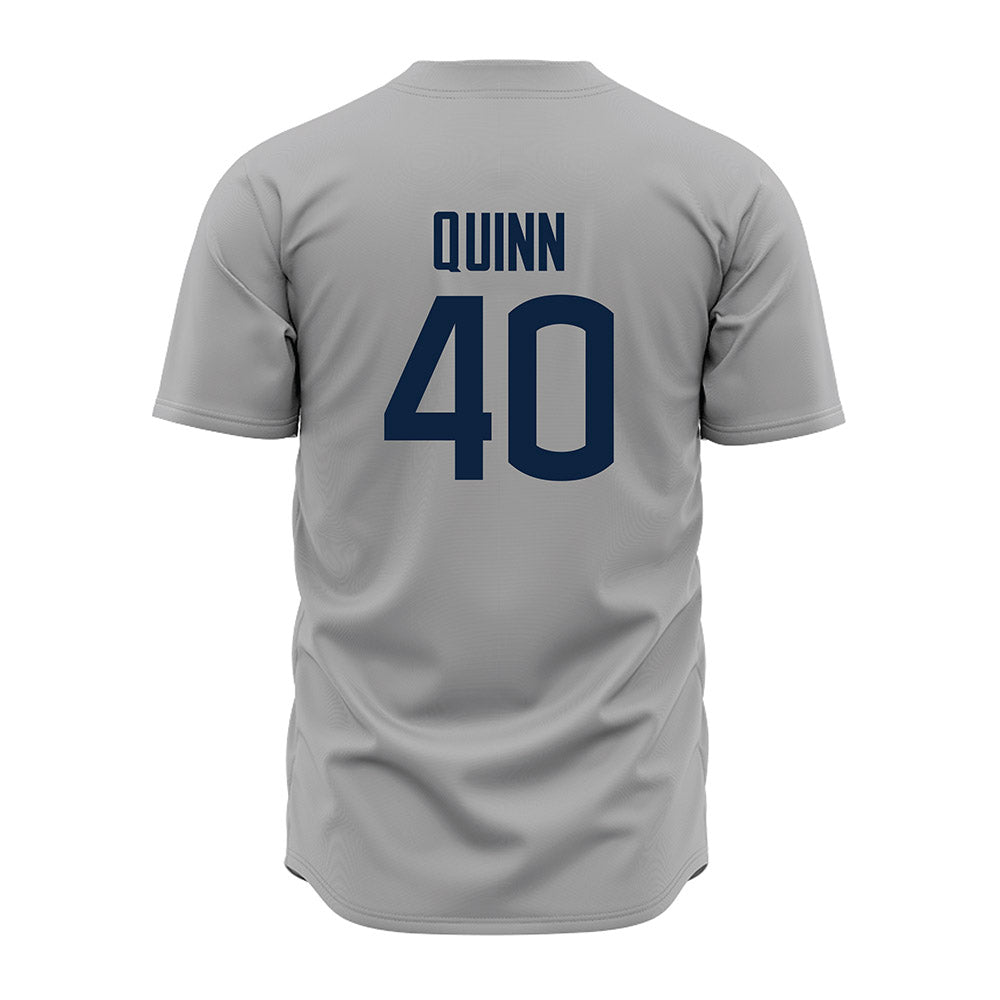 UConn - NCAA Baseball : Braden Quinn - Baseball Jersey Gray
