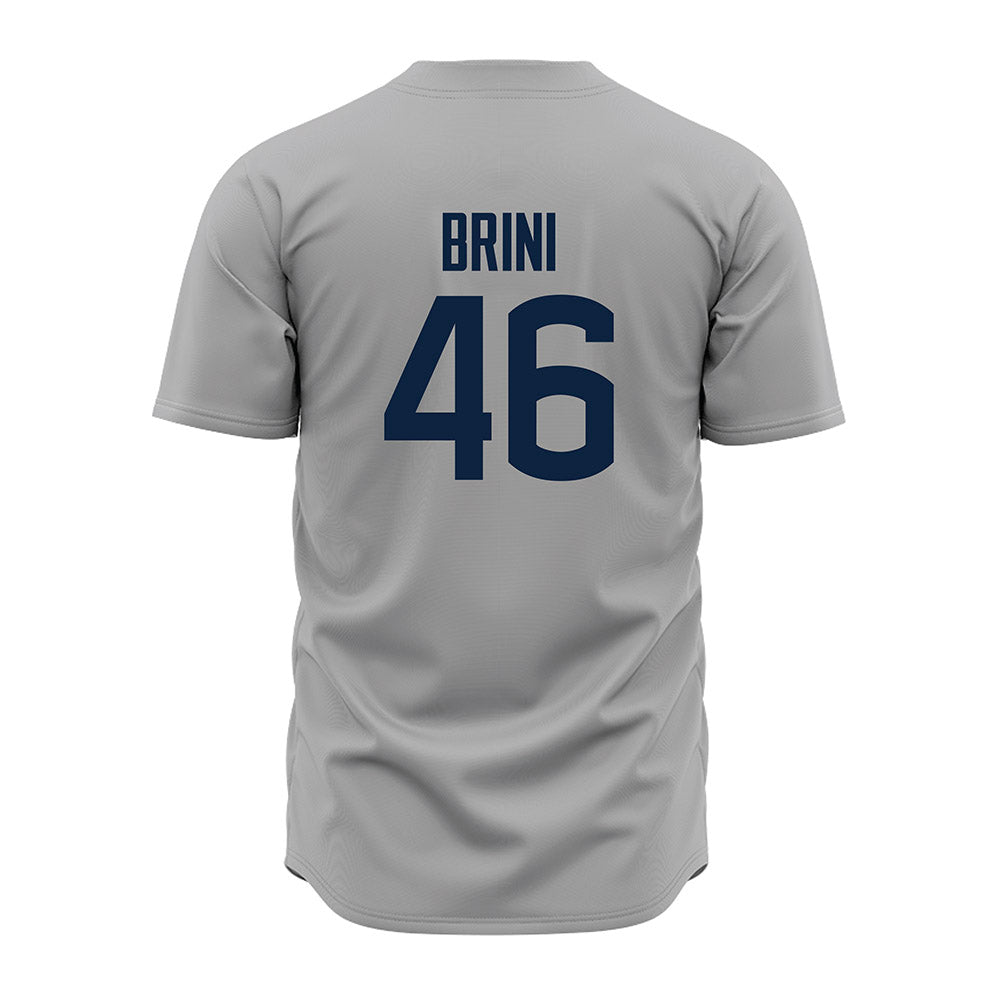 UConn - NCAA Baseball : Niko Brini - Baseball Jersey Gray