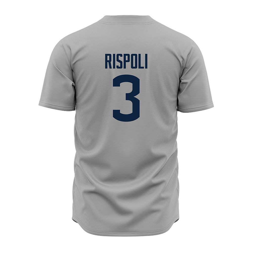 UConn - NCAA Baseball : Robert Rispoli - Baseball Jersey Gray