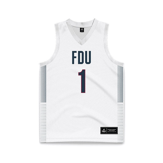 FDU - NCAA Men's Basketball : Joe Munden Jr White Jersey