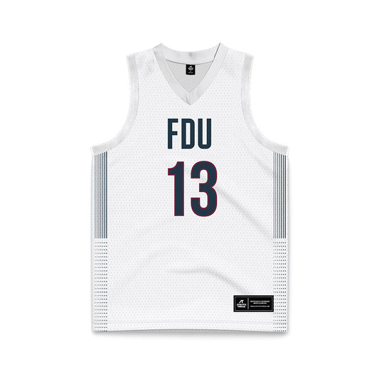 FDU - NCAA Men's Basketball : Jo'el Emanuel White Jersey