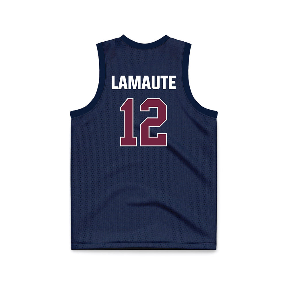 FDU - NCAA Men's Basketball : Sebastien Lamaute Fairleigh Blue Jersey