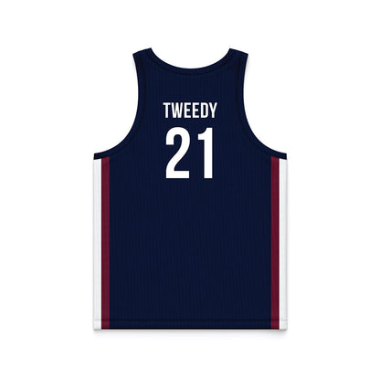FDU - NCAA Men's Basketball : Cameron Tweedy Blue Side Striped Jersey