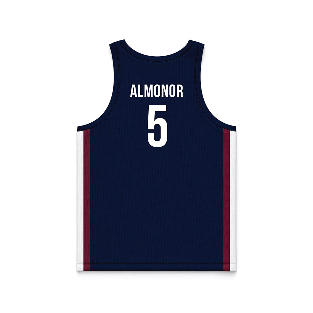 FDU - NCAA Men's Basketball : Ansley Almonor Blue Side Striped Jersey