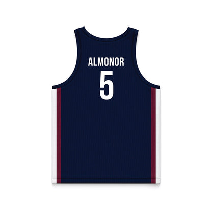 FDU - NCAA Men's Basketball : Ansley Almonor Blue Side Striped Jersey