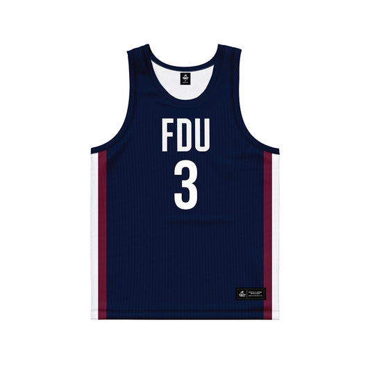 FDU - NCAA Men's Basketball : Heru Bligen - Basketball Jersey