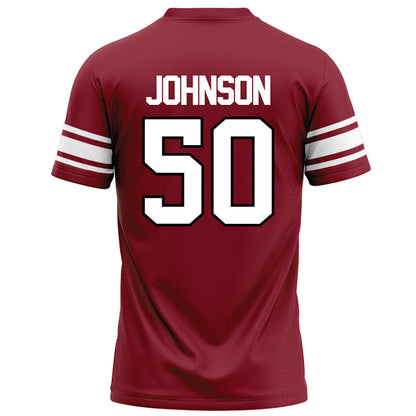NCCU - NCAA Football : Thomas Johnson Red Jersey