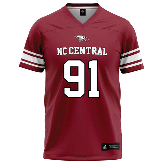 NCCU - NCAA Football : Christian Smith Red Jersey