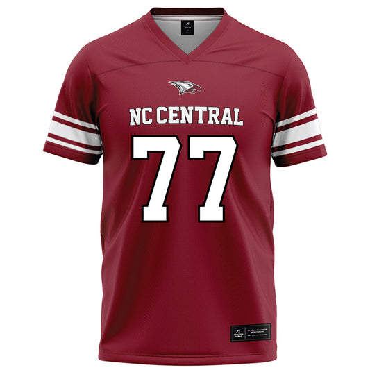 NCCU - NCAA Football : Seven Warren Red Jersey