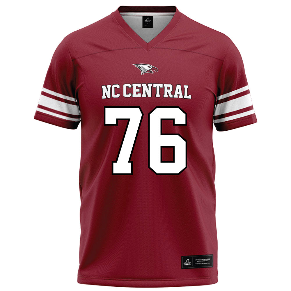 NCCU - NCAA Football : Torricelli Simpkins III Red Jersey
