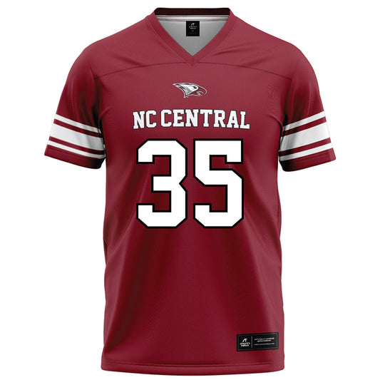 NCCU - NCAA Football : Christian Mosley Red Jersey