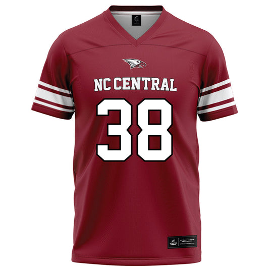 NCCU - NCAA Football : Jelani Vassell Red Jersey