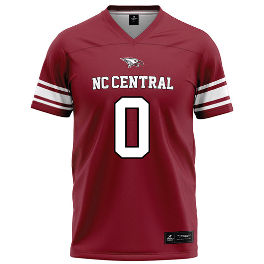 NCCU - NCAA Football : Quantez Mansfield Red Jersey