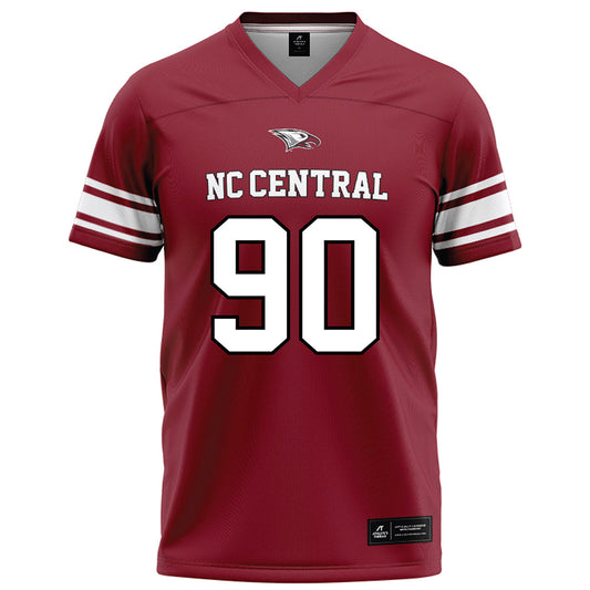 NCCU - NCAA Football : Karfa Kaba - Red Jersey
