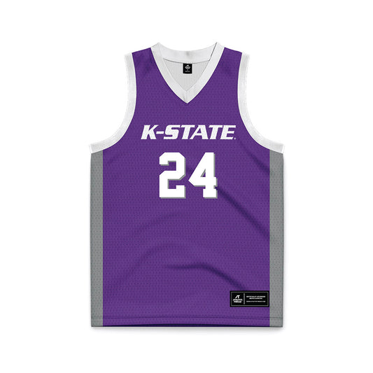 Kansas State - NCAA Men's Basketball : Arthur Kaluma - Basketball Jersey