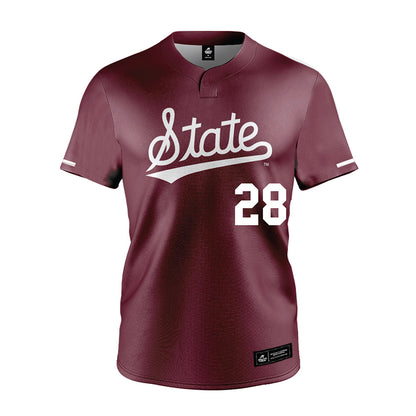 Mississippi State - NCAA Softball : Aspen Wesley Maroon Jersey